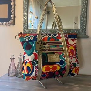 Poppy Colorful Large Tote